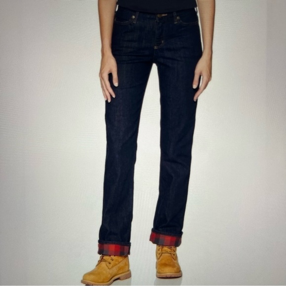 Carhartt Denim - Carhartt Blaine Dark Wash flannel lined jeans